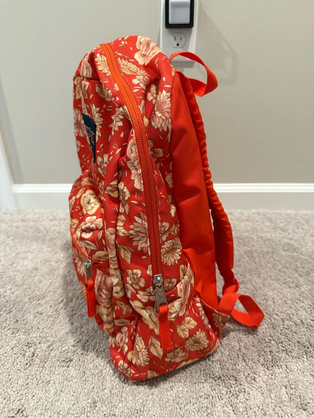 Jansport Red Floral Backpack
